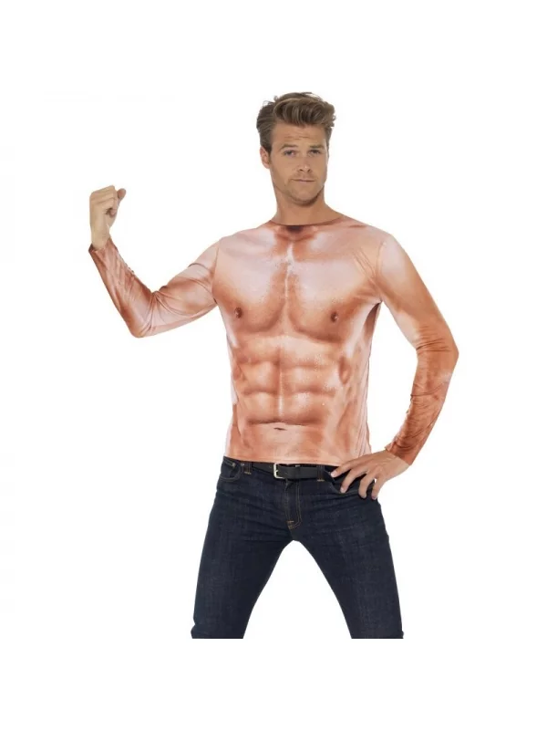Smiffys Déguisement Muscle Homme (tee-shirt Manches Longues) 5 Smiffys Déguisement Muscle Homme (tee-shirt Manches Longues) – Image 3