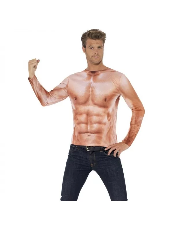 Smiffys Déguisement Muscle Homme (tee-shirt Manches Longues) 3 Smiffys Déguisement Muscle Homme (tee-shirt Manches Longues)