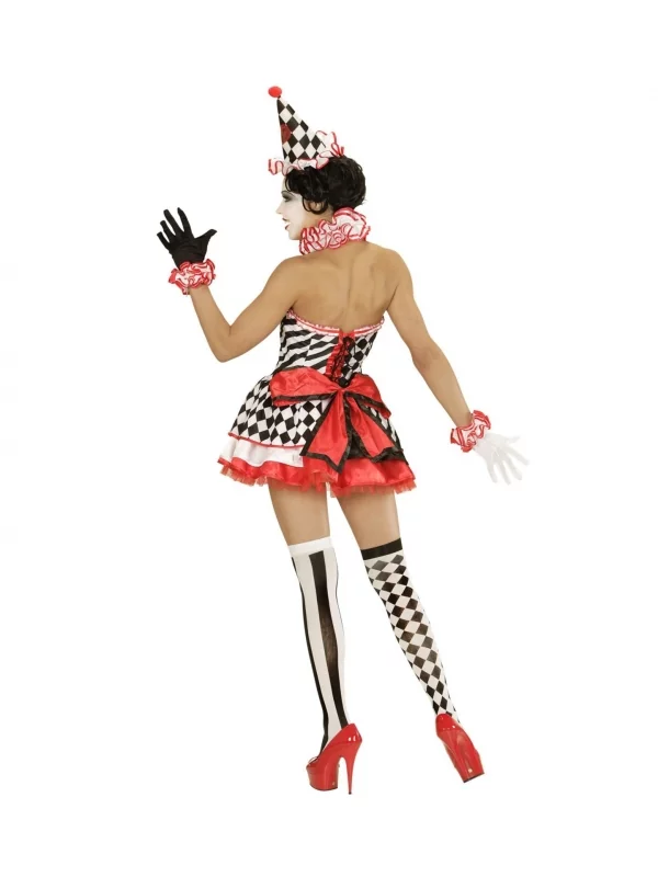 WIDMANN Déguisement Pierrot Femme (robe, Col, Bandeaux De Poignets, Chapeau) 4 WIDMANN Déguisement Pierrot Femme (robe, Col, Bandeaux De Poignets, Chapeau) – Image 2