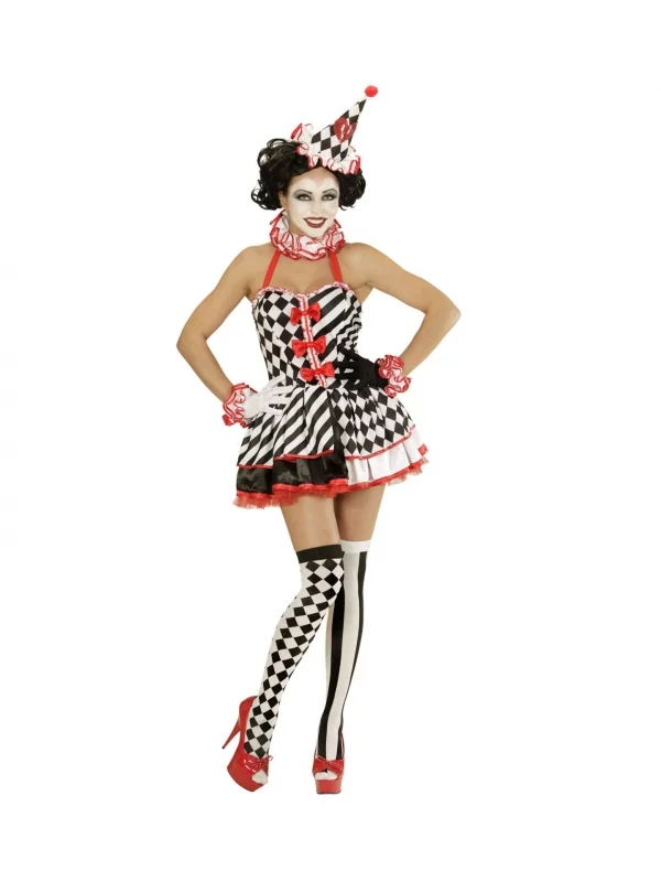 WIDMANN Déguisement Pierrot Femme (robe, Col, Bandeaux De Poignets, Chapeau) 3 WIDMANN Déguisement Pierrot Femme (robe, Col, Bandeaux De Poignets, Chapeau)