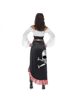 Smiffys Déguisement Pirate, Belle Aventurière (Top, Jupe Et Ceinture) -Robes D'Halloween Soldes Boutique deguisement pirate belle aventuriere top jupe et ceinture 1