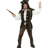 WIDMANN Déguisement Pirate Capitaine Homme (chemise Avec Veston, Pantalon, Ceinture, Chapeau à Plumes, Couvre-bottes) -Robes D'Halloween Soldes Boutique deguisement pirate capitaine homme chemise avec veston pantalon ceinture chapeau a plumes couvre bottes