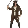 WIDMANN Déguisement Pirate Capitaine Homme (veste, Chemise, Pantalon, Ceinture, Chapeau) -Robes D'Halloween Soldes Boutique deguisement pirate capitaine homme veste chemise pantalon ceinture chapeau