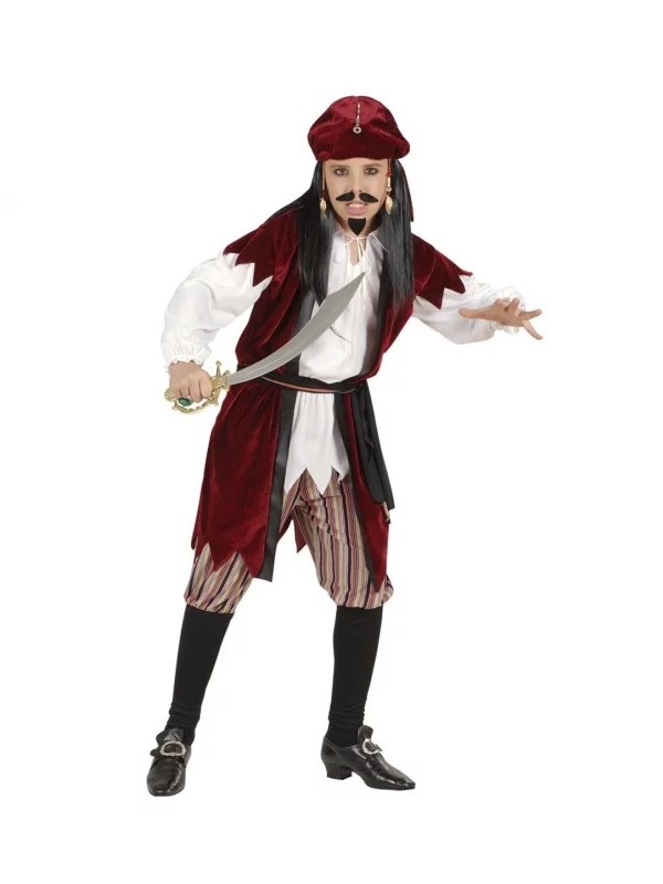 WIDMANN Déguisement Pirate Des Caraïbes Enfant (chemise Avec Gilet, Pantalon, Ceinture, Bandeau) 3 WIDMANN Déguisement Pirate Des Caraïbes Enfant (chemise Avec Gilet, Pantalon, Ceinture, Bandeau)