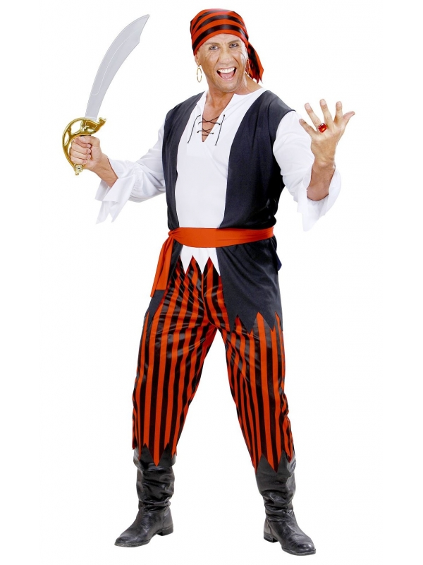 WIDMANN Déguisement Pirate Des Caraïbes Homme Du S Au XL 4 WIDMANN Déguisement Pirate Des Caraïbes Homme Du S Au XL – Image 2