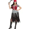 WIDMANN Déguisement Pirate Femme (robe, Bandana) 2 WIDMANN Déguisement Pirate Femme (robe, Bandana) -Robes D'Halloween Soldes Boutique deguisement pirate femme robe bandana