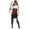 Smiffys Déguisement Pirate Femme (robe Et Bandeau) -Robes D'Halloween Soldes Boutique deguisement pirate femme robe et bandeau