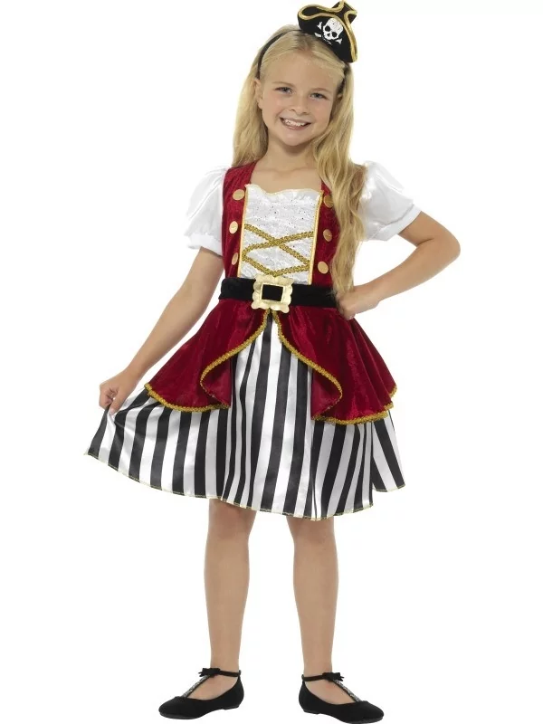 Smiffys Déguisement Pirate Fille (robe Et Serre-tête Tricorne) 3 Smiffys Déguisement Pirate Fille (robe Et Serre-tête Tricorne)