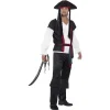 Smiffys Déguisement Pirate Homme Noir ( Haut, Pantalon, Ceinture Et Tricorne Avec Cheveux) 1 Smiffys Déguisement Pirate Homme Noir ( Haut, Pantalon, Ceinture Et Tricorne Avec Cheveux) -Robes D'Halloween Soldes Boutique deguisement pirate homme noir haut pantalon ceinture et tricorne avec cheveux