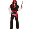 WIDMANN Déguisement Pirate Homme (tee-shirt Rayé Rouge Blanc, Veste, Pantalon, Ceinture, Bandeau) -Robes D'Halloween Soldes Boutique deguisement pirate homme tee shirt raye rouge blanc veste pantalon ceinture bandeau