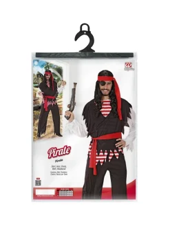WIDMANN Déguisement Pirate Homme (tee-shirt Rayé Rouge Blanc, Veste, Pantalon, Ceinture, Bandeau) 10 WIDMANN Déguisement Pirate Homme (tee-shirt Rayé Rouge Blanc, Veste, Pantalon, Ceinture, Bandeau) -Robes D'Halloween Soldes Boutique deguisement pirate homme tee shirt raye rouge blanc veste pantalon ceinture bandeau 3