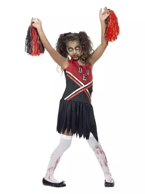 Smiffys Déguisement Pompon Girl Zombie Fille 3 Smiffys Déguisement Pompon Girl Zombie Fille