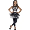Smiffys Déguisement Robe Squelette Fille, Noir Et Blanc Avec Tutu -Robes D'Halloween Soldes Boutique deguisement robe squelette fille noir et blanc avec tutu
