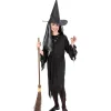 WIDMANN Déguisement Sorcière Fille Noir (robe, Ceinture, Chapeau) -Robes D'Halloween Soldes Boutique deguisement sorciere fille noir robe ceinture chapeau