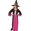 WIDMANN Déguisement Sorcière Fille, Rose Et Noir (robe, Chapeau) 1 WIDMANN Déguisement Sorcière Fille, Rose Et Noir (robe, Chapeau) -Robes D'Halloween Soldes Boutique deguisement sorciere fille rose et noir robe chapeau