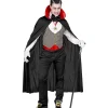 WIDMANN Déguisement Vampire Homme (gilet, Ceinture, Noeud Papillon, Collier Avec Médaillon, Gants, Cape)