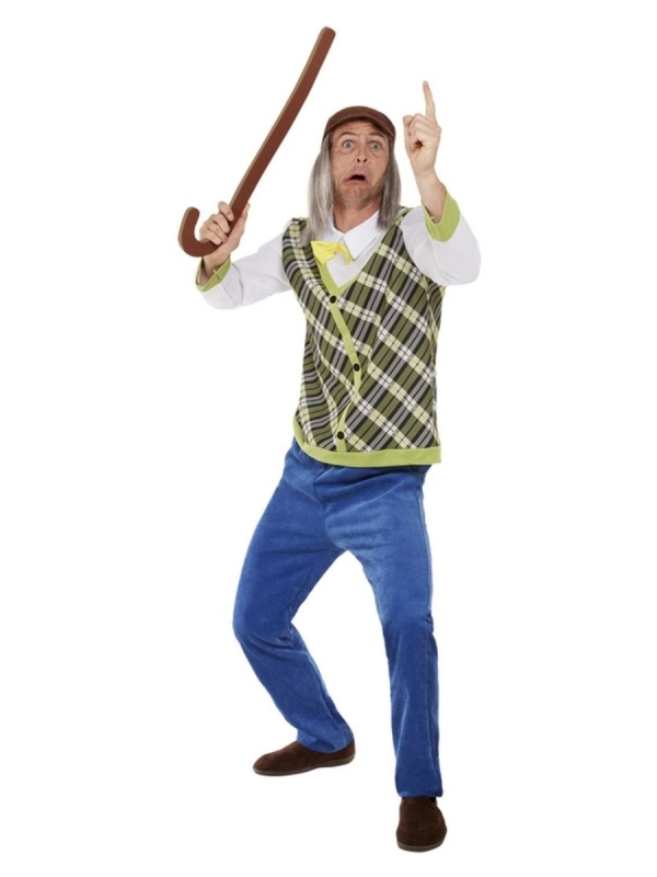 Smiffys Déguisement Vieil Homme Avec Canne Et Casquette 4 Smiffys Déguisement Vieil Homme Avec Canne Et Casquette – Image 2