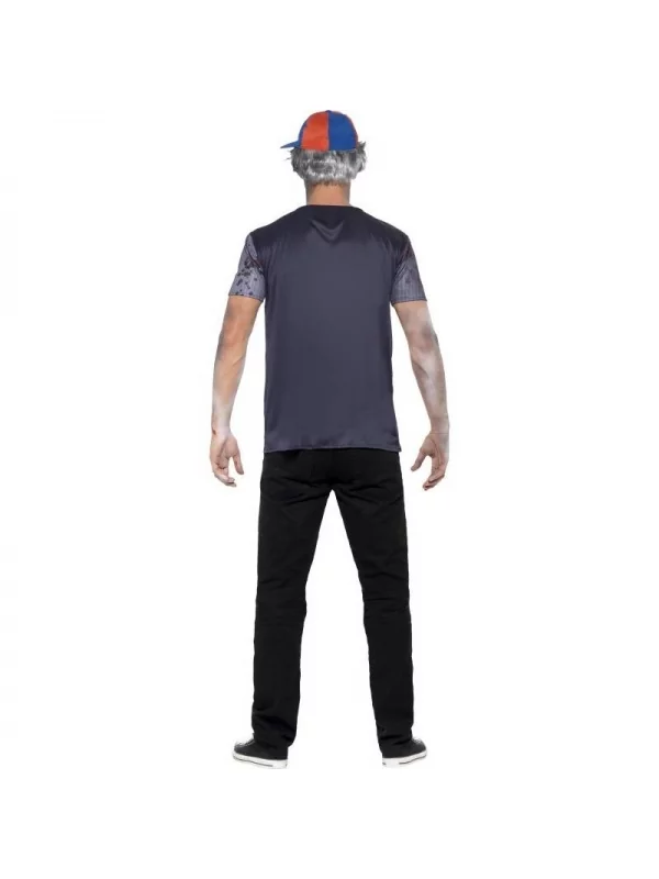 Smiffys Déguisement Zombie Ecolier Homme (tee-shirt, Casquette) 5 Smiffys Déguisement Zombie Ecolier Homme (tee-shirt, Casquette) – Image 3