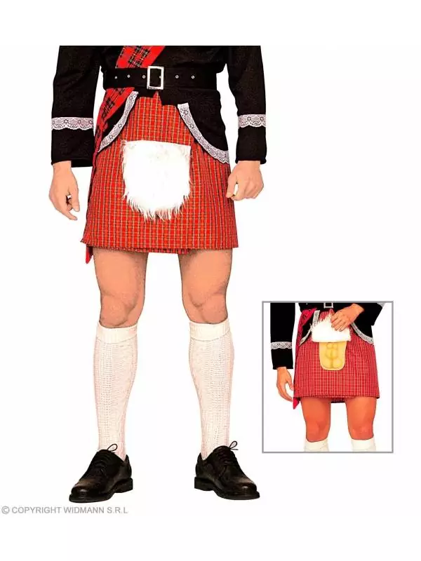 WIDMANN Kilt écossais Avec Zizi Surprise 3 WIDMANN Kilt écossais Avec Zizi Surprise
