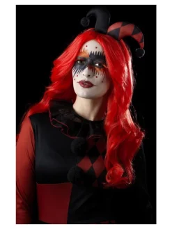 Smiffys Kit Maquillage Arlequin (Peinture Visage, Faux-cils, Bijoux Autocollants, Applicateur) -Robes D'Halloween Soldes Boutique kit maquillage arlequin peinture visage faux cils bijoux autocollants applicateur 6