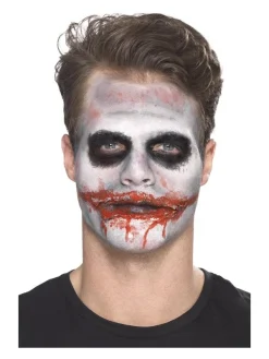 Smiffys Kit Maquillage Clown De La Mort (transferts, Latex Liquide, Nez, Peinture Et Applicateurs) 11 Smiffys Kit Maquillage Clown De La Mort (transferts, Latex Liquide, Nez, Peinture Et Applicateurs) -Robes D'Halloween Soldes Boutique kit maquillage clown de la mort transferts latex liquide nez peinture et applicateurs 2