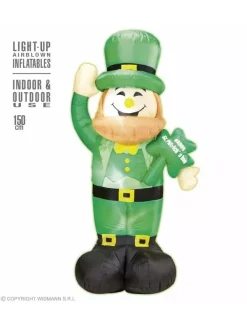 WIDMANN Leprechaun St-Patrick Gonflable & Lumineux 150 Cm - Pour Usage Intérieur Et Extérieur -Robes D'Halloween Soldes Boutique leprechaun st patrick gonflable lumineux 150 cm pour usage interieur et exterieur 1