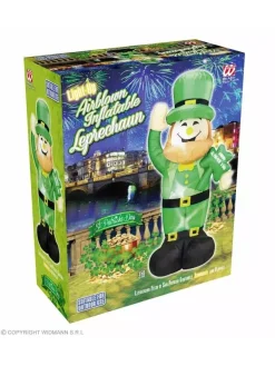 WIDMANN Leprechaun St-Patrick Gonflable & Lumineux 150 Cm - Pour Usage Intérieur Et Extérieur -Robes D'Halloween Soldes Boutique leprechaun st patrick gonflable lumineux 150 cm pour usage interieur et exterieur 2