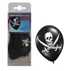 ESPA - Funny Fashion Lot De 12 Ballons Pirate Noir Et Blanc - 25,5 Cm -Robes D'Halloween Soldes Boutique lot de 12 ballons pirate noir et blanc 255 cm