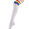 ESPA - Funny Fashion Paire De Chaussettes Blanche Et Arc-en-ciel