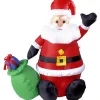 WIDMANN Père Noël Gonflable Et Lumineux Avec Ventilateur - 122cm - -Robes D'Halloween Soldes Boutique pere noel gonflable et lumineux avec ventilateur 122cm