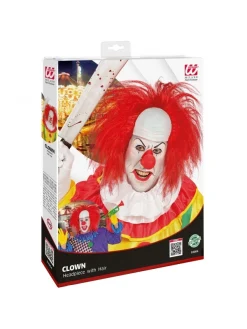 WIDMANN Perruque Clown Avec Calotte Et Cheveux Rouge -Robes D'Halloween Soldes Boutique perruque clown avec calotte et cheveux rouge 3