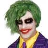 WIDMANN Perruque Joker Verte Homme -Robes D'Halloween Soldes Boutique perruque joker verte homme