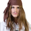 Perruque Pirate Des Caraïbes Avec Bandana -Robes D'Halloween Soldes Boutique perruque pirate des caraibes avec bandana