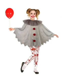 WIDMANN Poncho Clown Vintage Halloween Enfant