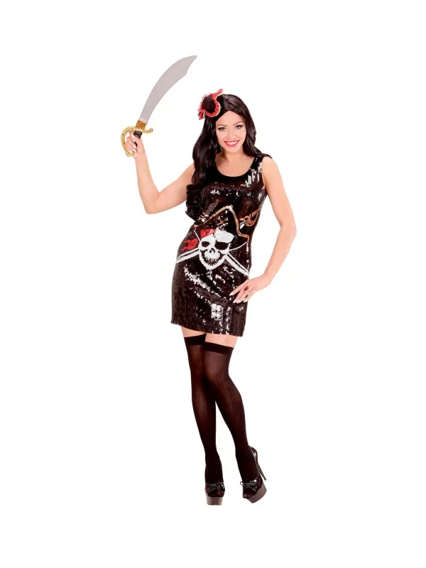 WIDMANN Robe Pirate Femme à Paillettes 3 WIDMANN Robe Pirate Femme à Paillettes