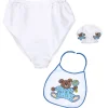 WIDMANN Set Bébé Bleu Adulte (bonnet, Bavoir, Couche Géante) -Robes D'Halloween Soldes Boutique set bebe bleu adulte bonnet bavoir couche geante