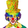 WIDMANN Set Clown Adulte Chapeau Et Nœud Pap Jaune à Pois -Robes D'Halloween Soldes Boutique set clown adulte chapeau et noeud pap jaune a pois