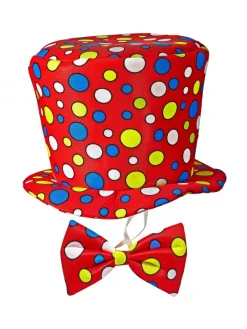 WIDMANN Set Clown Enfant Chapeau Et Nœud Pap Rouge à Pois 7 WIDMANN Set Clown Enfant Chapeau Et Nœud Pap Rouge à Pois -Robes D'Halloween Soldes Boutique set clown enfant chapeau et noeud pap rouge a pois 2