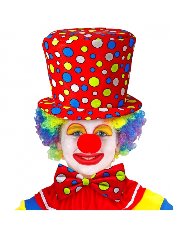 WIDMANN Set Clown Enfant Chapeau Et Nœud Pap Rouge à Pois 3 WIDMANN Set Clown Enfant Chapeau Et Nœud Pap Rouge à Pois