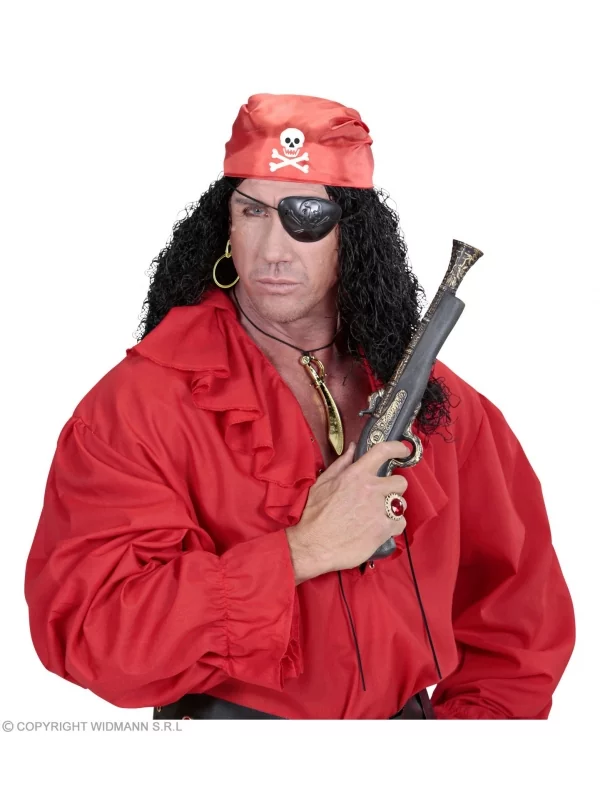 WIDMANN Set Pirate (bandana, Cache-oeil, Boucle D'oreille) 4 WIDMANN Set Pirate (bandana, Cache-oeil, Boucle D'oreille) – Image 2